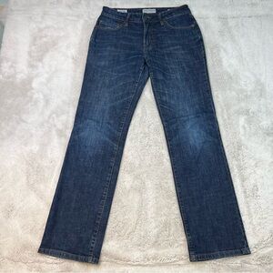 Lucky Brand Jeans Mens 29x32 Vintage Straight Leg Whiskered Dark Wash Denim
